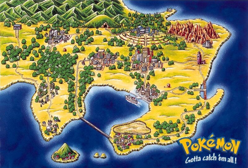 Pokémon: Let's Go - Die neue Map der Kanto-Region, 22 Jahre später