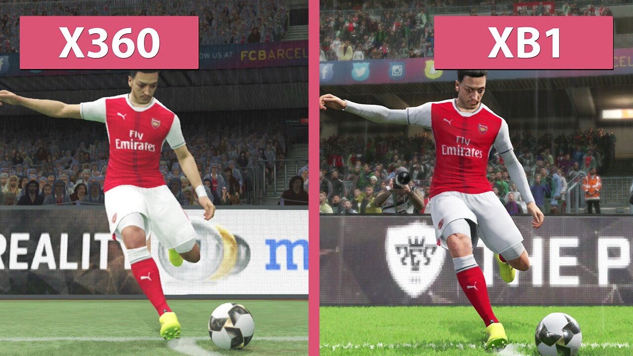 Pro Evolution Soccer 2017 Demo - Grafik-Vergleich: Xbox One gegen Xbox 360