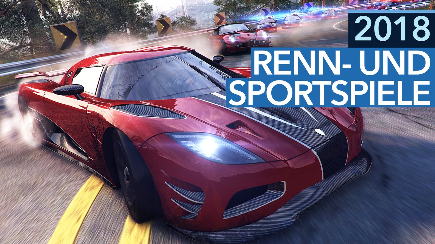 Renn- und Sportspiele 2018 - Video: 5 Highlights für PC, PS4, Xbox One + Nintendo Switch