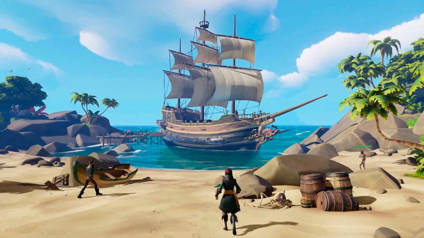Sea of Thieves - 9-minütiger Gameplay-Trailer zeigt Schatzjagd, Schießereien, Seeschlachten und Piraten-Panoramen