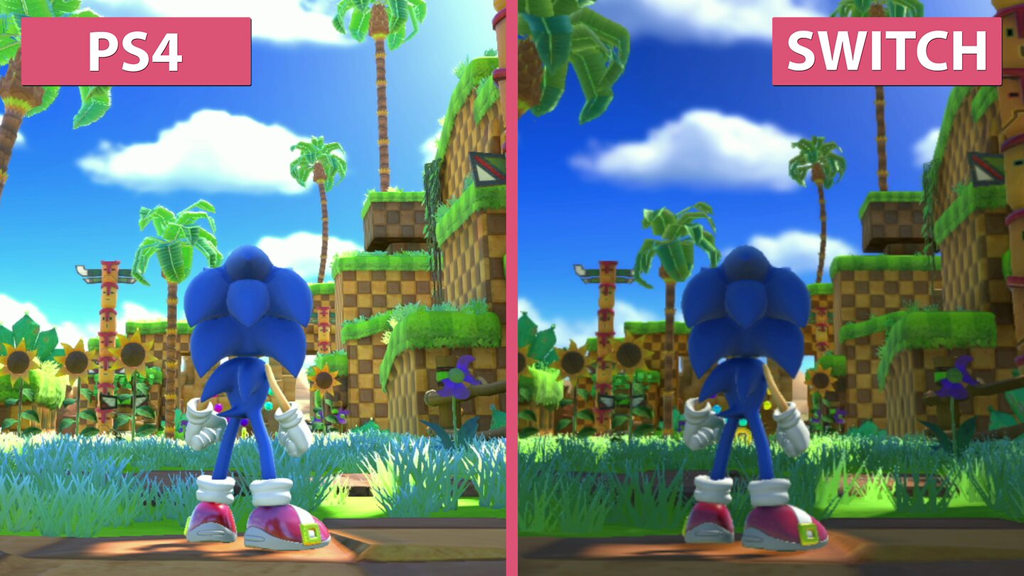 Sonic Forces - PS4 gegen Switch im Grafikvergleich