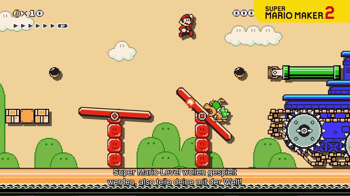 Super Mario Maker 2 - Alle Features des zweiten Mario-Baukasten im Trailer
