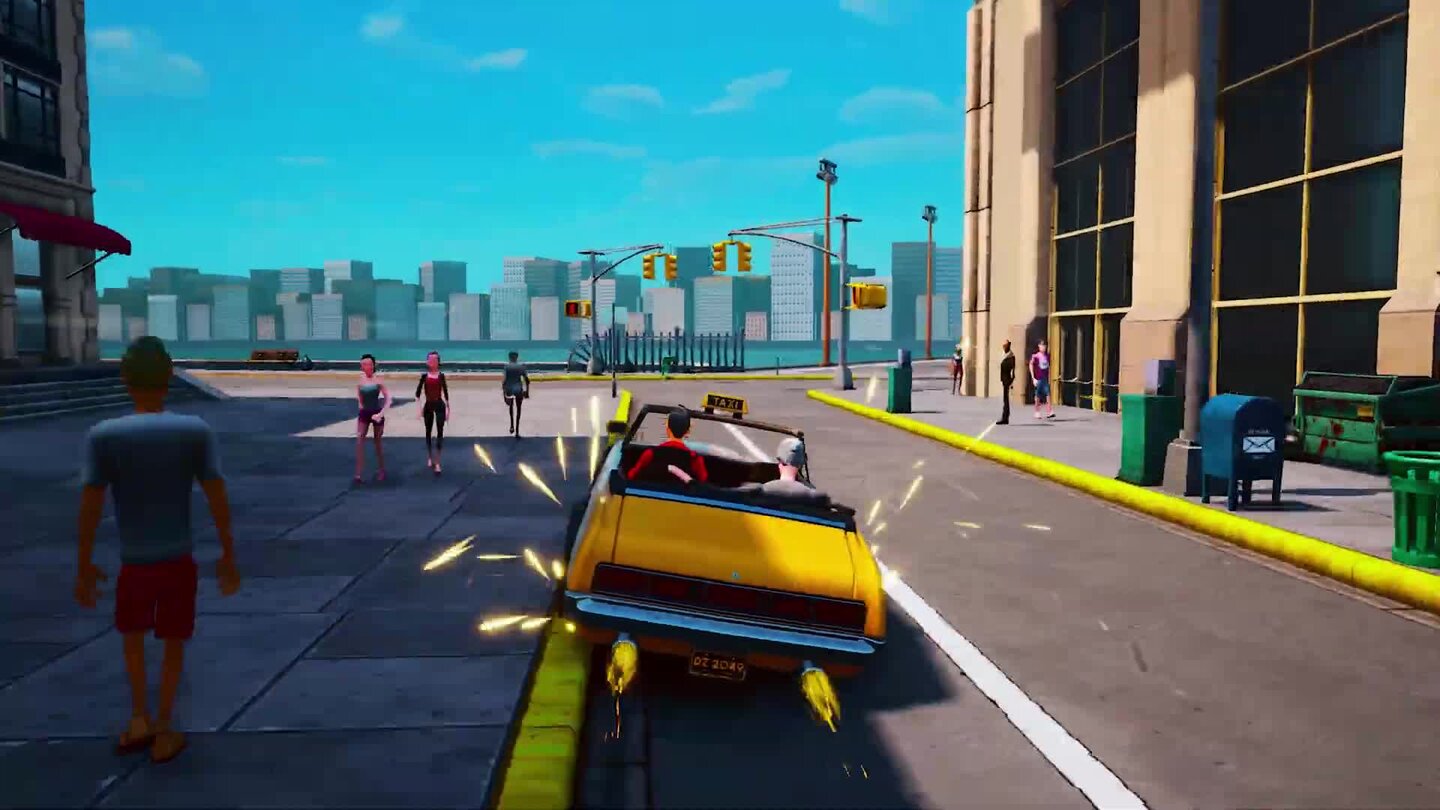 Taxi Chaos - Erstes Gameplay aus New Yellow City