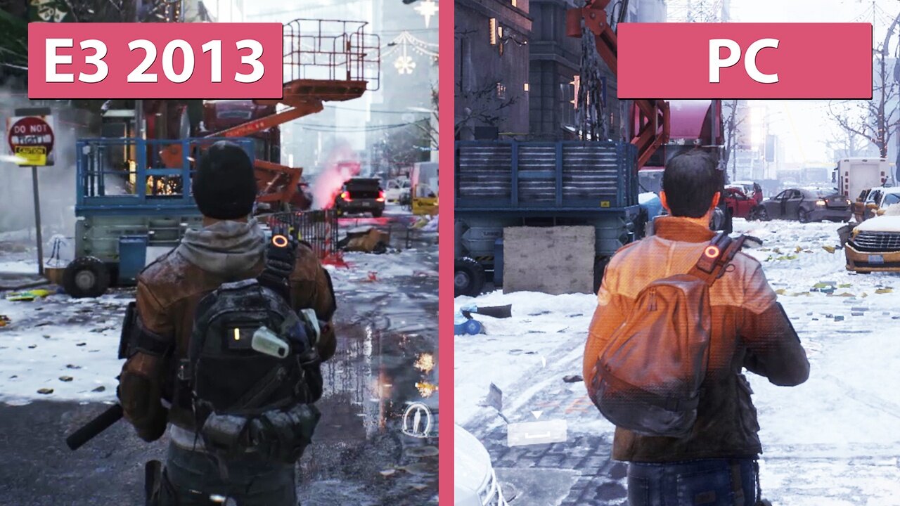 The Division - PC auf maximalen Details im Vergleich zum E3 2013 Trailer