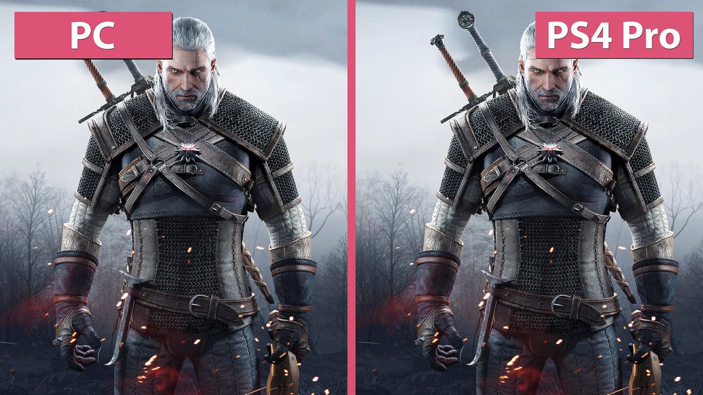 The Witcher 3 - PC gegen PS4 Pro im Vergleich