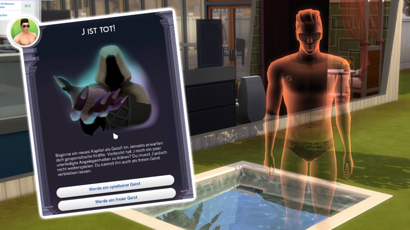 Die Sims 4 als Geist spielen: So lebt ihr mit dem neuen Update nach dem Tod weiter!