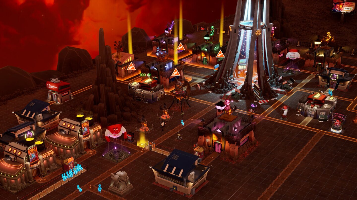 In diesem Aufbauspiel erschafft ihr die Hölle und treibt armen Seelen ihre Sünden aus - mit Papierkram und ewigem Schlangestehen