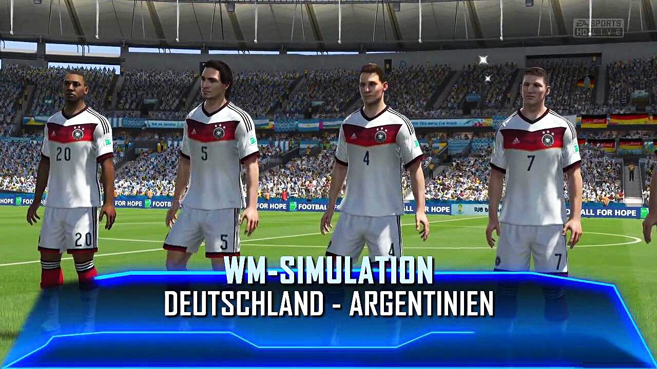 WM 2014 - Simulation - Deutschland gegen Argentinien