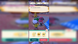 Animal Crossing: Pocket CampJeder Bewohner verlangt spezielle Rohstoffe, die ihr ihnen bringen müsst.