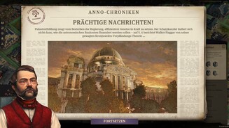 Anno 1800: Paläste der MachtEin spröder Zeitungsartikel ist alles, was sich Paläste der Macht in Sachen Inszenierung leistet.