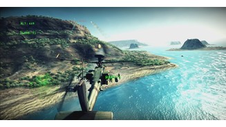 Apache: Air AssaultDie Küstenregionen gehören zu den schönsten Umgebungen im Spiel.