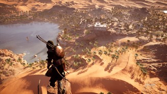 Assassins Creed: OriginsDie traditionellen Synchronisations-Klettereien schalten keine Karte mehr frei, sondern stärken unseren Späh-Adler Senu.