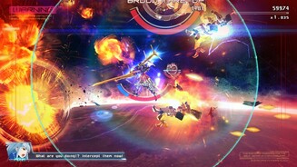 AstebreedDie Kamerafahrten gestalten sich äußerst dynamisch. Hier sehen wir den Mech aus der Third-Person-Perspektive.