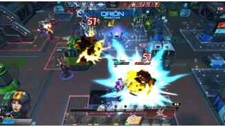 Atlas ReactorRumms! Durch die bunten und spektakulären Effekte können wir die Action im Spiel stets eindrucksvoll erleben.