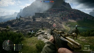 Battlefield 1Schon der Anblick der Alpenfestung Monte Grappa macht uns Angst. Wie sollen wir das Ding stürmen?