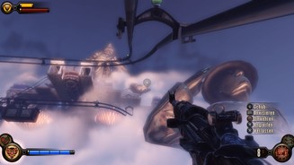 Bioshock Infinite (PS3)Mit Hilfe des weit verzweigten Schienensystems navigiert Booker durch die fliegende Stadt Columbia.