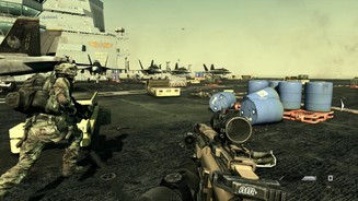 Call of Duty: Ghosts - PS4-ScreenshotsOhne Flugzeug-Trägerlevel geht es derzeit wohl in keinem Militärshooter.