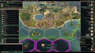 Civilization 5: Brave New WorldWeltwunder haben an Bedeutung gewonnen, da dort nun Große Werke ausgestellt werden können (rechte Leiste).