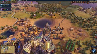 Civilization 6: Rise and FallMit Wohnbezirk und Aquädukt erhöhen wir den Wohnraum in der Stadt und damit auch den Loyalitätsdruck auf andere Städte in der Nähe.