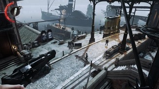 Dishonored 2Der Anfang des Spiels findet in Dunwall statt, das genauso stimmungsvoll wie früher in Szene gesetzt ist.