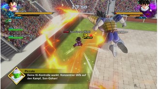 Dragon Ball Xenoverse 2Vertikalität spielt bei den Kämpfen eine große Rolle. Allerdings hat die Kamera damit häufig ihre Probleme.