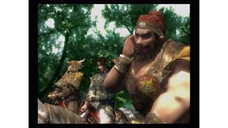 Sweating Tigers... Ma Chao, Zhao Yun, and Zhang Fei lead their forces into the Nanman jungle.