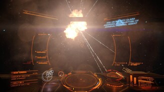 Elite: DangerousDie Explosionen in Elite: Dangerous sind zwar knackig und detailreich, könnten aber ruhig ein wenig größer ausfallen.