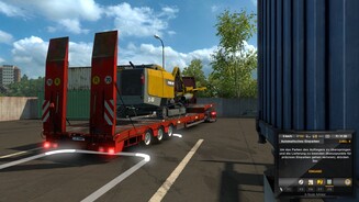 Euro Truck Simulator 2 Titanium-EditionApropos Geißel: Rückwärts Einparken mit Hänger ist schlimmer als das Andocken im alten Elite. Zum Glück können wir unser peinliches »Schief Einparken in 28 Zügen« überspringen, verlieren dann aber Erfahrungspunkte.