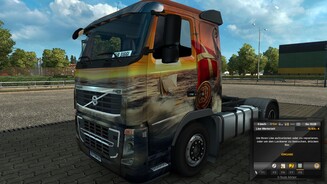 Euro Truck Simulator 2 Titanium-EditionEbenfalls in der Titanium-Edition an Bord: sechs DLC-Paintjobs, hier in der Ausführung »Wickie«. Oder so.
