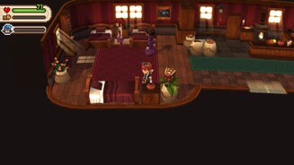 Evoland 2Wir stellen jedes Haus auf den Kopf und sprechen mit allen NPCs, um nichts zu verpassen.