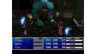 Final Fantasy 7 iOSDie rundenbasierten Kämpfe sehen ohne aufgesetzte Nostalgiebrille selbst für Mobile-Verhältnisse sehr altbacken aus.
