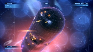 Geometry Wars 3: DimensionsWie cool wären solche Levels wohl in stereoskopischem 3D? Leider unterstützt Geometry Wars keine dreidimensionale Darstellung.