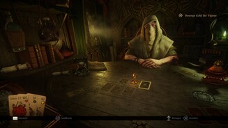 Hand of Fate 2Der geheimnisvolle Kartengeber kommentiert unsere Aktionen mit einem feinen Sinn für Sarkasmus.