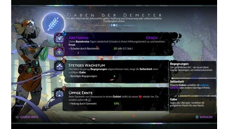 Gaben verleihen euren Waffen und Fähigkeiten mächtige Effekte, die die Grundlage für euren Build in diesem Run bilden.