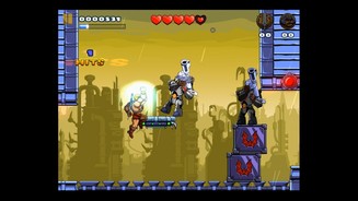 He-Man: The Most Powerful Game in the UniversePer Thunder Punch Uppercut hebt He-Man auch höher oben postierte Gegner aus den Socken.