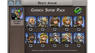 Hero AcademyService oder Abzocke? Weitere Avatarbilder wie hier das Council Super Pack kosten reales Geld, bringen aber spielerisch keine Vorteile.