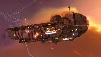 Homeworld RemasteredDas Vaygr-Raumdock (Homeworld 2) demonstriert die neuen Schadenstexturen.