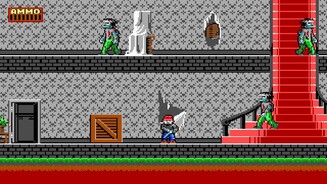 Dangerous Dave-Reihe (19881991) Dangerous Dave, das erste Spiel von id Software, erscheint 1988 für Apple und PC. Wir steuern Dave durch den Unterschlupf seines Erzfeindes Clyde, sammeln goldene Pokale ein und erledigen Gegner. Die zehn Levels des Spiels erinnern spielerisch stark an Super Mario (Geheimlevel, Sprungpassagen, Gegner). Im grafisch verbesserten Dangerous Dave and the Haunted Mansion von 1991 retten wir Daves Bruder Delbert aus einem Spukhaus mit insgesamt acht Levels. Das Spiel wird 2008 für den Handymarkt neu veröffentlicht. Zu den Dave-Spielen erscheinen außerdem Nachfolger, die jedoch nicht mehr von id Software entwickelt werden.