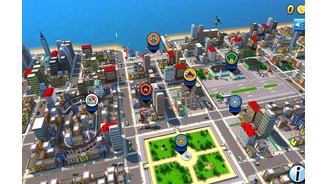 Lego City: My City Die Minispiele wählt man über eine Übersichtskarte der Legostadt aus.