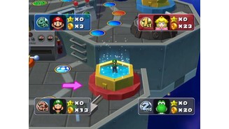 Luigi is transported to a new location