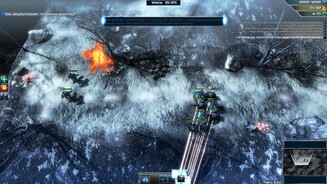 Meridian: New WorldMissionen bieten oft unterschiedliche Ziele oder warden durch kleinere Intermezzos aufgelockert. Hier erlernen wir die Basisverteidigung und die Funktionsweise der Abwehrtürme in einem Tower-Defense-Minispiel, nach Abschluss kehren wir wieder zu unserer Basis zurück und müssen das gewonnene Wissen direkt anwenden.