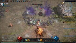 MU LegendUnsere Aufgaben fallen arg generisch aus. Meist will irgendetwas gesammelt oder zerstört werden, hier drei dunkle Altare.