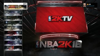 NBA 2K16Das Hauptmenü: Von hier aus erreicht ihr die verschiedenen Spielmodi von NBA 2K16.