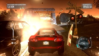 Need for Speed: The RunIn stark geskripteten Boss-Missionen bekommen wir es häufig mit bewaffneten Gegnern zu tun.