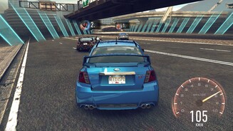 Need for Speed: No LimitsDie KI-Piloten sieht man meist nur in den ersten Rennsekunden – sind die Knilche erstmal überholt, fährt man ungefährdet dem Sieg entgegen.