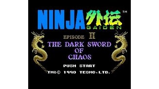 Ninja Gaiden II title screen.