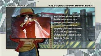 One Piece Pirate Warriors 2Vor jeder Storymission erläutert euch ein Erzähler den aktuellen Stand der Dinge im Spiel.