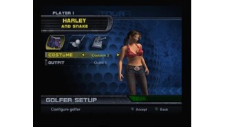 Selecting the costume and outfit for Harley