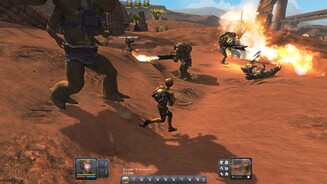 Planet ExplorersSpäter im Spiel legen wir uns auch mit biestigen Aliens an und dürfen Geschütztürme, Jetpacks und Schusswaffen benutzen.