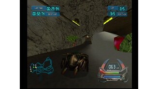 Tracks have moving hazards.